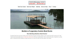 Desktop Screenshot of chestateeboatdocks.com