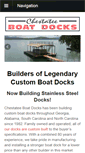 Mobile Screenshot of chestateeboatdocks.com